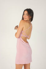 LLUNA MINI DRESS * LUREX PINK